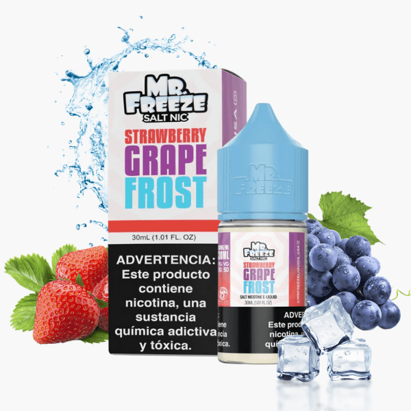 LÍQUIDO NICSALT STRAWBERRY GRAPE FROST - MR FREEZE