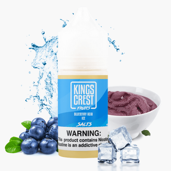 LÍQUIDO NICSALT BLUEBERRY AÇAÍ ICE - KINGS CREST FRUITS