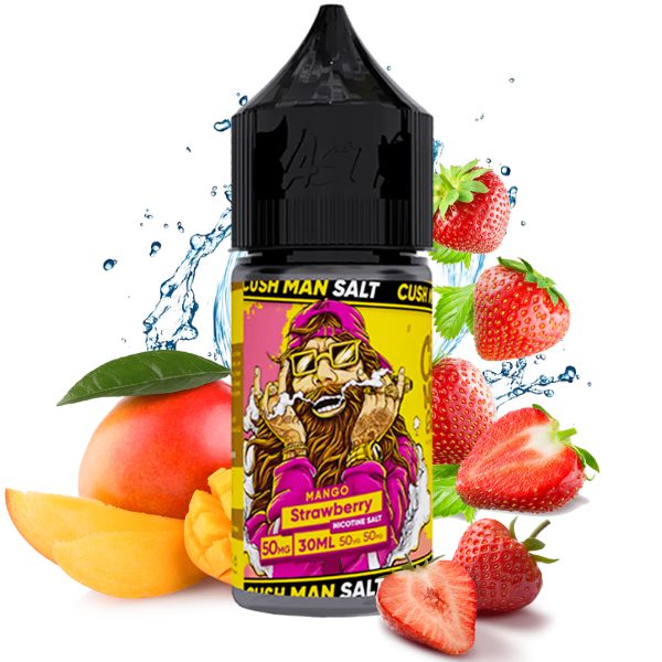 LÍQUIDO NICSALT CUSH MAN MANGO STRAWBERRY - NASTY LOW MINT
