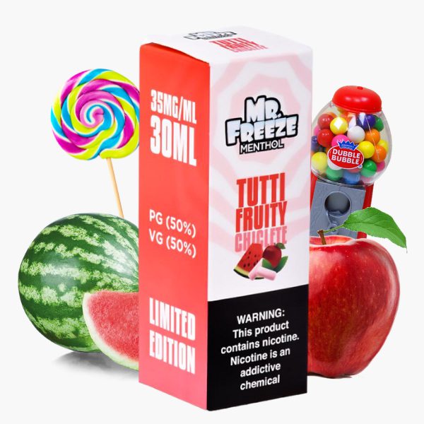 LÍQUIDO NICSALT TUTTI FRUITY CHICLETE - MR FREEZE