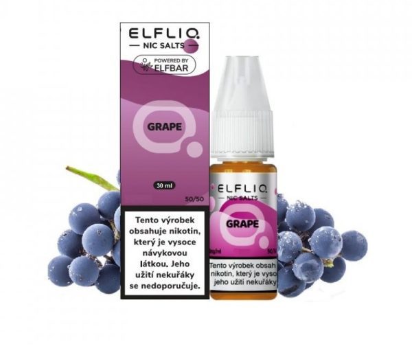 LÍQUIDO GRAPE ICE - ELFLIQ NICSALT - ELFBAR - Imagem 2