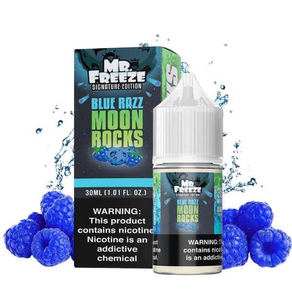 LÍQUIDO NICSALT BLUE RAZZ MOON ROCKS - MR FREEZE