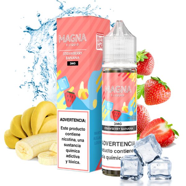 LÍQUIDO FREEBASE STRAWBERRY BANANA - MAGNA