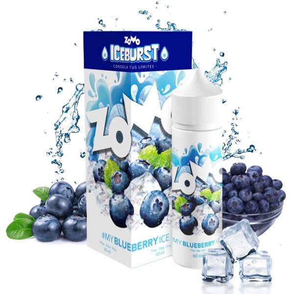 LÍQUIDO FREEBASE BLUEBERRY ICE - ZOMO ICEBURST