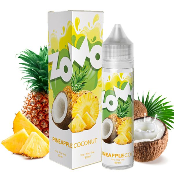 LÍQUIDO FREEBASE PINEAPPLE COCONUT - ZOMO