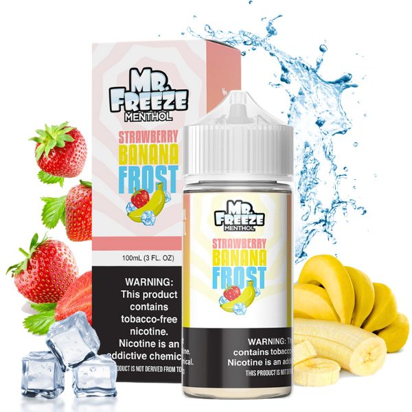 LÍQUIDO FREEBASE STRAWBERRY BANANA FROST - MR FREEZE