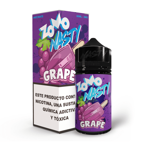 LÍQUIDO FREEBASE PICOLE DE UVA - ZOMO NASTY - Imagem 2