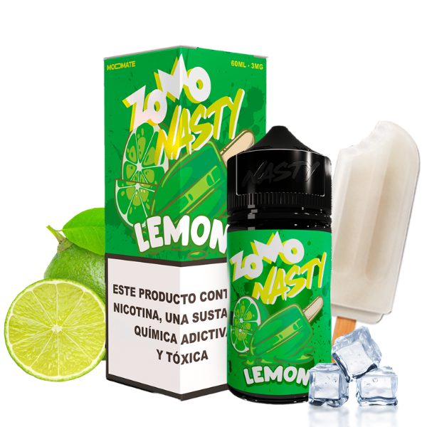 LÍQUIDO FREEBASE PICOLE DE LIMÃO - ZOMO NASTY