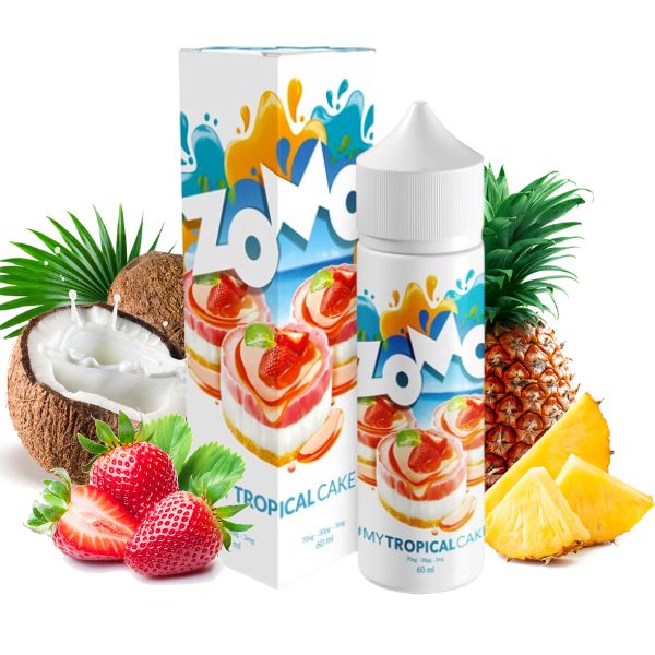 LÍQUIDO FREEBASE TROPICAL CAKE - ZOMO