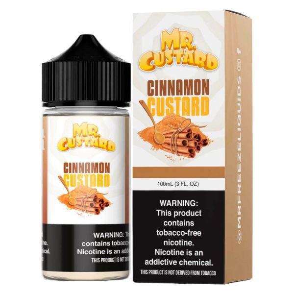 LÍQUIDO FREEBASE CINNAMON CUSTARD - MR CUSTARD - Imagem 2