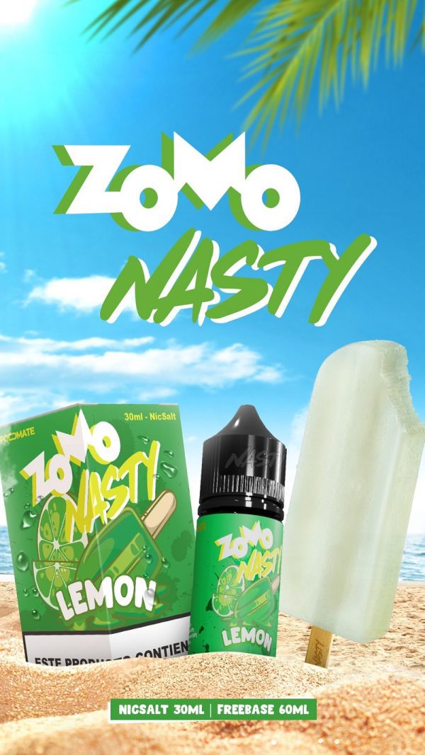LÍQUIDO FREEBASE PICOLE DE LIMÃO - ZOMO NASTY - Imagem 3