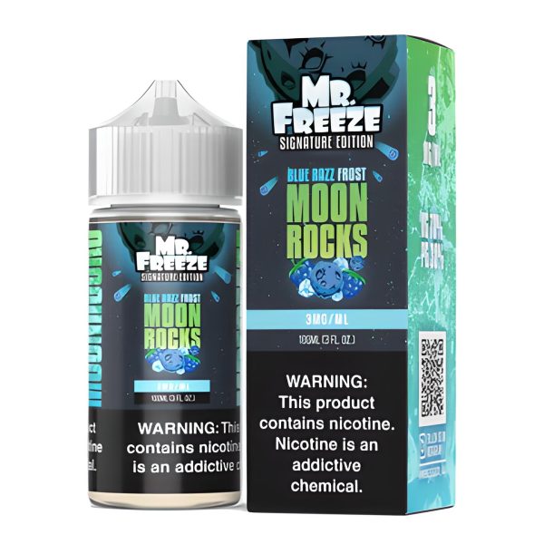 LÍQUIDO FREEBASE BLUE RAZZ FROST MOON ROCKS - MR FREEZE 