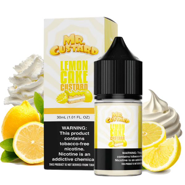 LÍQUIDO NICSALT LEMON CAKE CUSTARD - MR CUSTARD