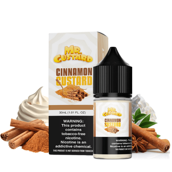LÍQUIDO NICSALT CINNAMON CUSTARD - MR CUSTARD