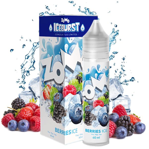 LÍQUIDO FREEBASE BERRIES ICE - ZOMO ICEBURST