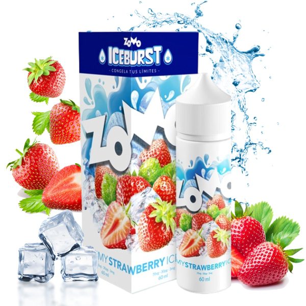 LÍQUIDO FREEBASE STRAWBERRY ICE - ZOMO ICEBURST