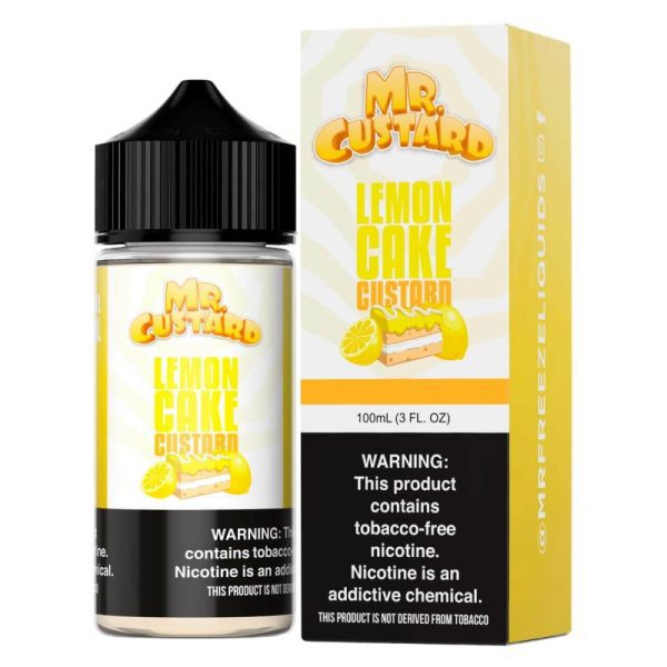 LÍQUIDO FREEBASE LEMON CAKE CUSTARD - MR CUSTARD - Imagem 2