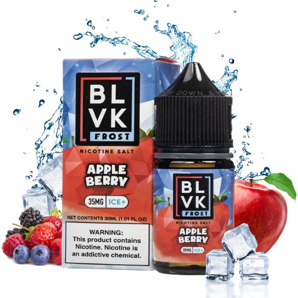 LÍQUIDO NICSALT APPLE BERRY - BLVK FROST