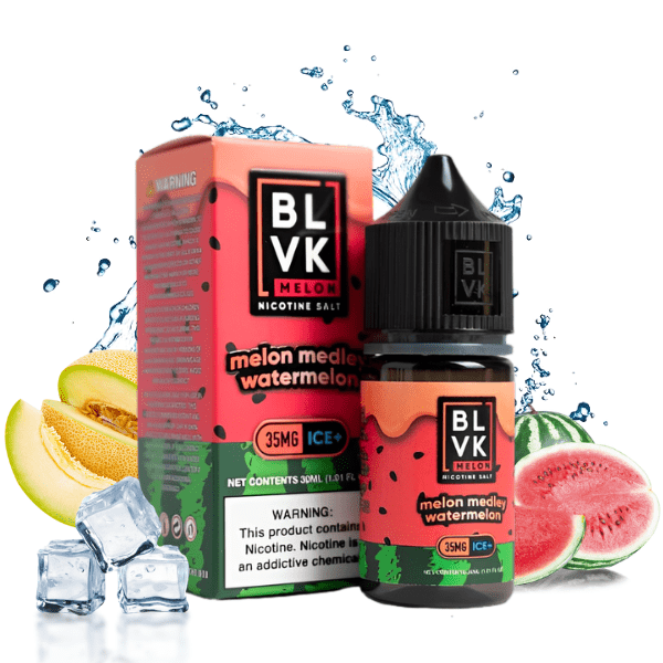 LÍQUIDO NICSALT MELON MEDLEY WATERMELON - BLVK MELON