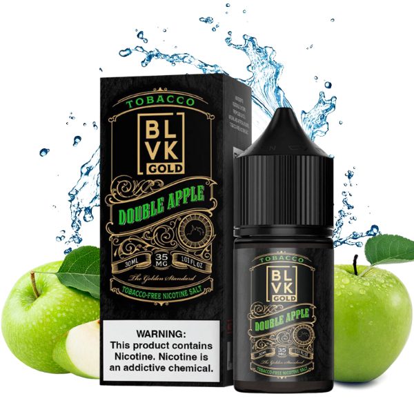 LÍQUIDO NICSALT DOUBLE APPLE - BLVK GOLD