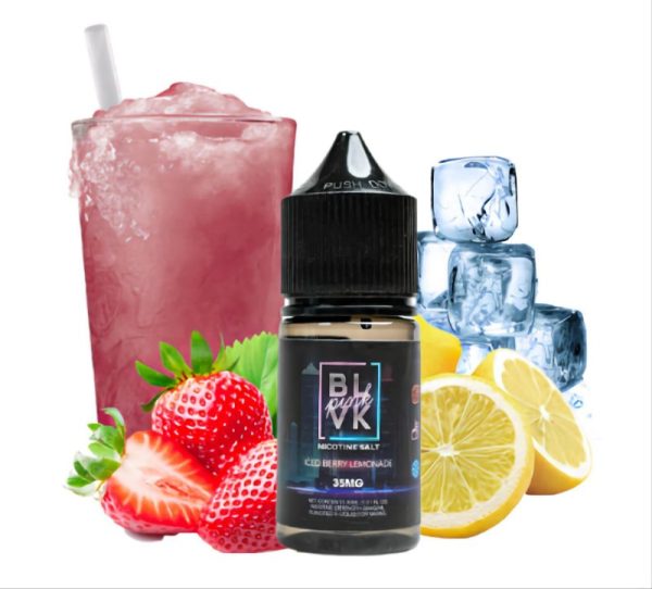 LÍQUIDO NICSALT ICED BERRY LEMONADE - BLVK PINK - Imagem 2