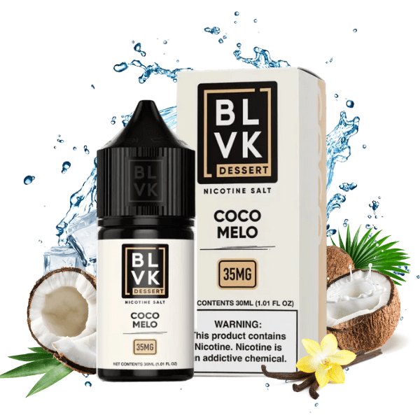 LÍQUIDO NICSALT COCO MELO - BLVK DESSERT