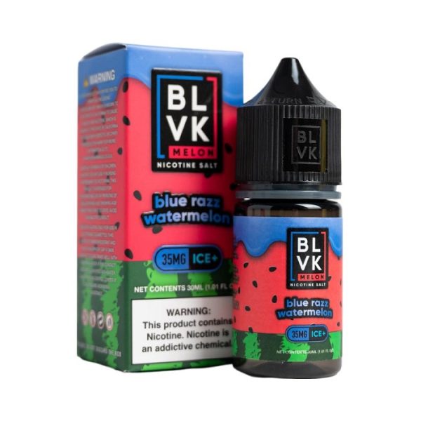 LÍQUIDO NICSALT BLUE RAZZ WATERMELON - BLVK MELON - Imagem 2