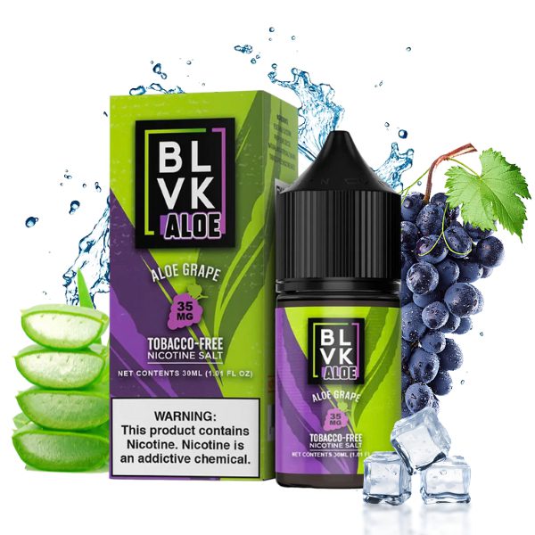 LÍQUIDO NICSALT ALOE GRAPE - BLVK ALOE