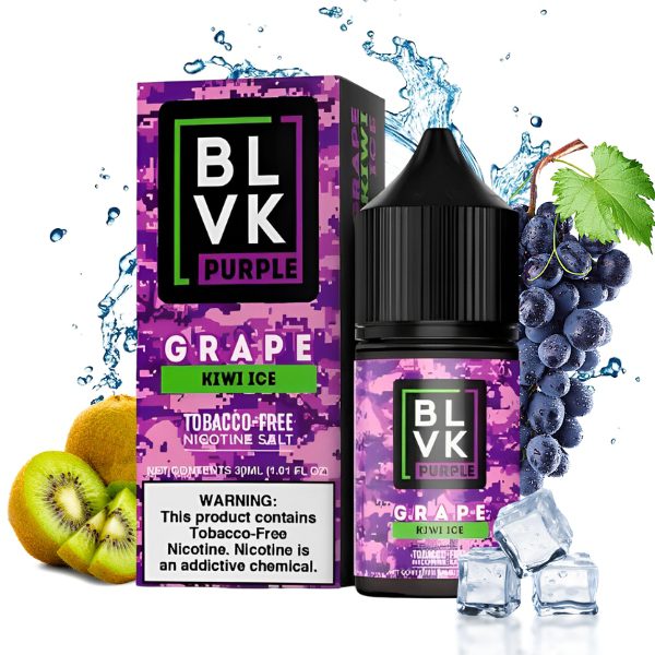 LÍQUIDO NICSALT GRAPE KIWI ICE - BLVK PURPLE