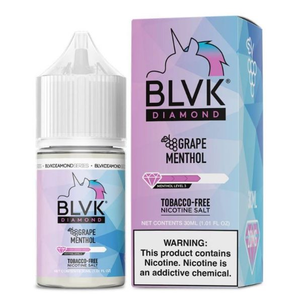 LÍQUIDO NICSALT GRAPE MENTHOL - BLVK DIAMOND - Imagem 2
