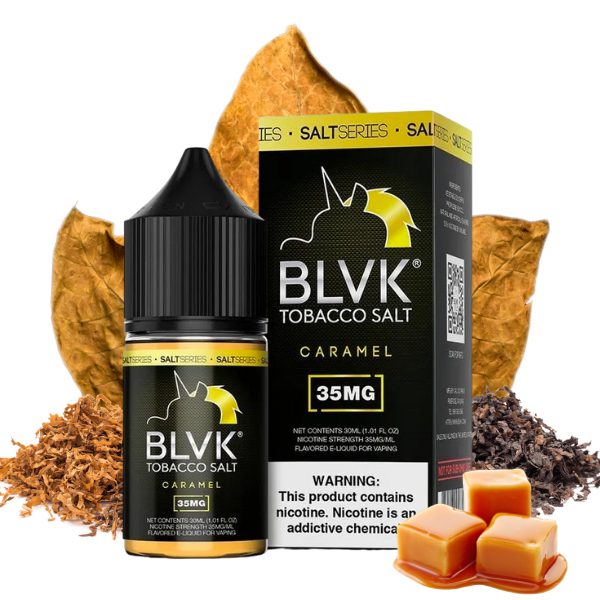 LÍQUIDO NICSALT CARAMEL TOBACCO - BLVK SALT