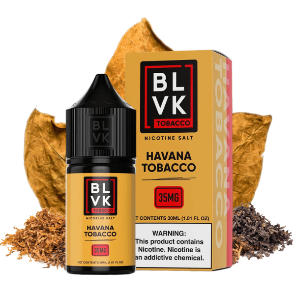 LÍQUIDO NICSALT HAVANA TOBACCO - BLVK TOBACCO