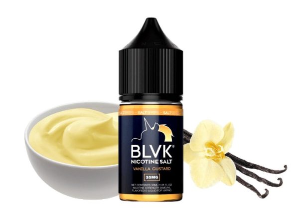 LIQUIDO NICSALT VANILLA CUSTARD - BLVK SALT - Imagem 2