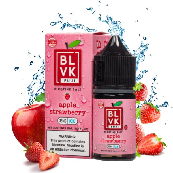 LÍQUIDO NICSALT APPLE STRAWBERRY - BLVK FUJI