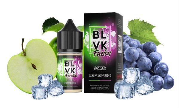 LÍQUIDO NICSALT GRAPE APPLE ICE - BLVK FUSION - Imagem 2