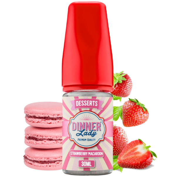 LÍQUIDO NICSALT STRAWBERRY MACAROON - DINNER LADY