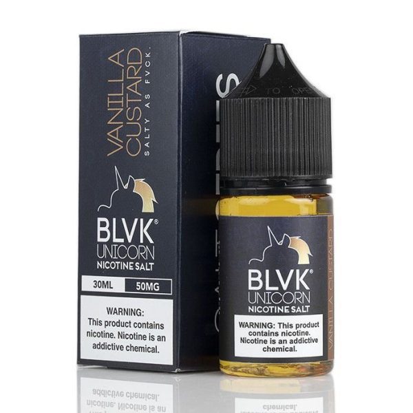 LIQUIDO NICSALT VANILLA CUSTARD - BLVK SALT - Imagem 3