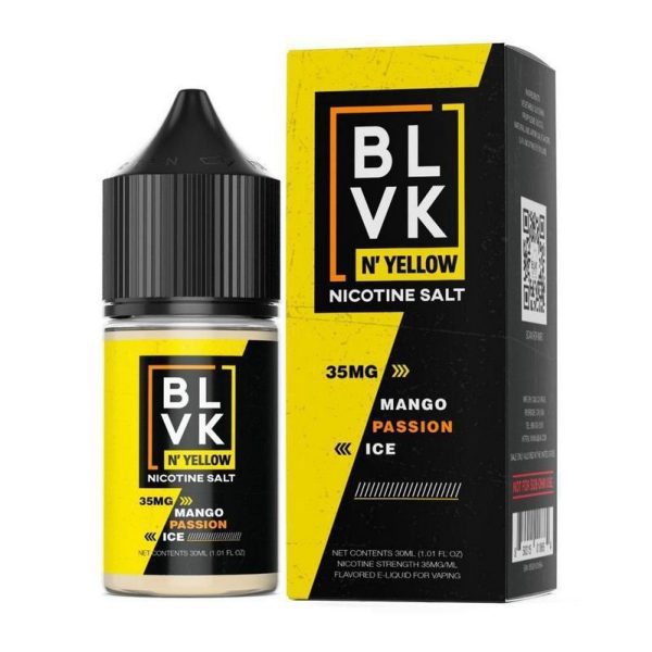 LÍQUIDO NICSALT MANGO PASSION ICE - BLVK YELLOW - Imagem 3