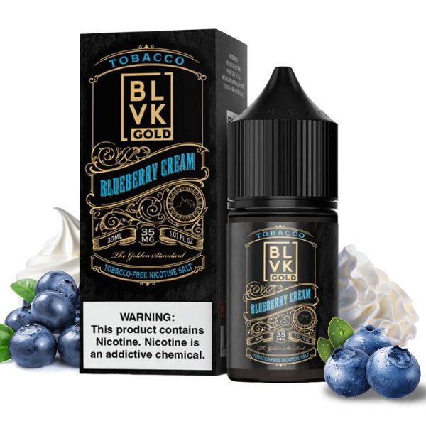 LÍQUIDO NICSALT BLUEBERRY CREAM - BLVK GOLD