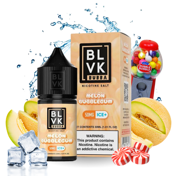 LÍQUIDO NICSALT  MELON BUBBLEGUM ICE - BLVK BUBBA