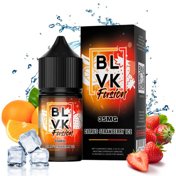LÍQUIDO NICSALT CITRUS STRAWBERRY ICE - BLVK FUSION