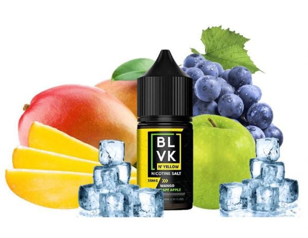 LÍQUIDO NICSALT MANGO GRAPE APPLE ICE - BLVK YELLOW - Imagem 2