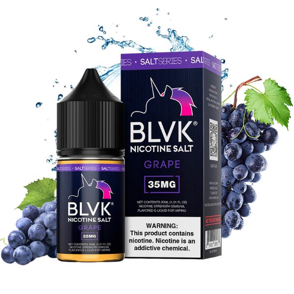 LÍQUIDO NICSALT GRAPE - BLVK SALT