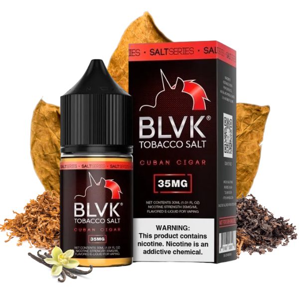 LÍQUIDO NICSALT CUBAN CIGAR - BLVK SALT