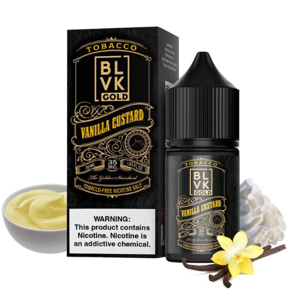 LÍQUIDO NICSALT VANILLA CUSTARD - BLVK GOLD