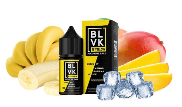 LÍQUIDO NICSALT MANGO BANANA ICE - BLVK YELLOW - Imagem 3