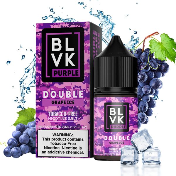LÍQUIDO NICSALT DOUBLE GRAPE ICE - BLVK PURPLE