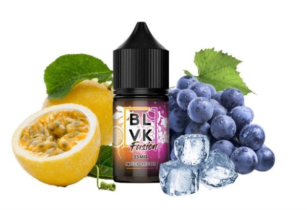 LÍQUIDO NICSALT PASSION GRAPE ICE - BLVK FUSION - Imagem 2