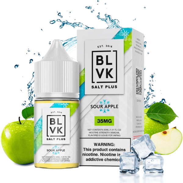 LIQUIDO NICSALT SOUR APPLE ICE - BLVK PLUS