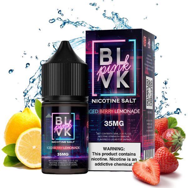 LÍQUIDO NICSALT ICED BERRY LEMONADE - BLVK PINK